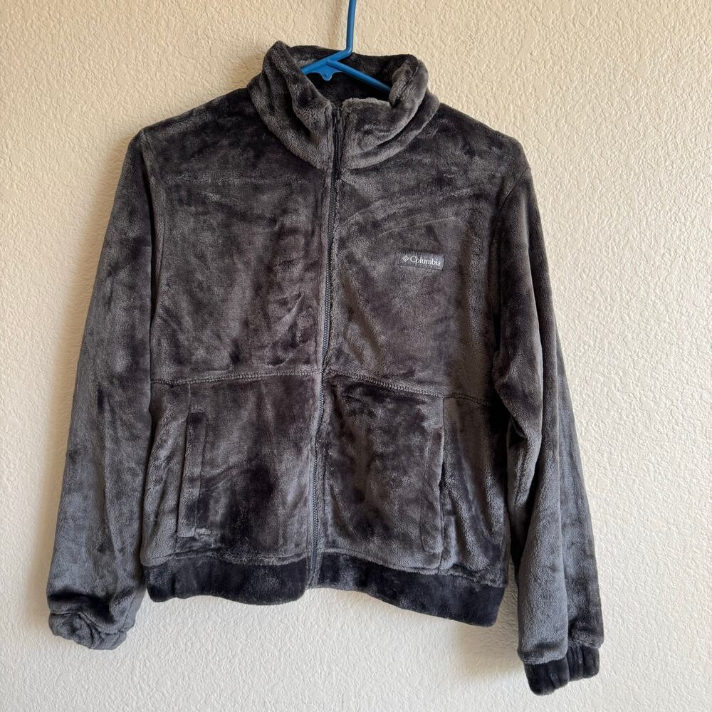 NWOT Columbia Fireside Full Zip Jacket Charcoal Dark Gray Athletic Women Size M